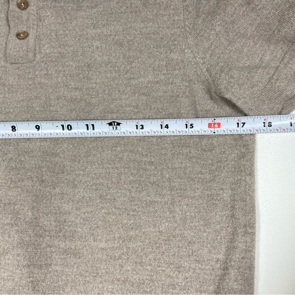 Christian Lacroix Shirt Sweater Men’s Beige Size M Extra fino Merino Wool - Picture 7 of 16